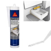 Mastic silicone SIKASIL P joint Sanitaire Blanc 300ML