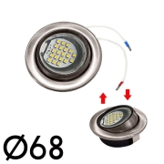 Spot 20 LED 12V 1W5 68mm orientable