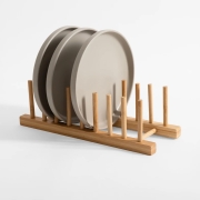 Range-assiettes en bambou