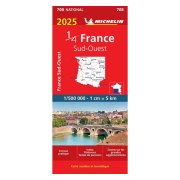 Carte de France Michelin Quart Sud Ouest 2025