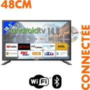 Smart TV LED HD Lecteur DVD 48 cm 18,5 pouces ANTARION
